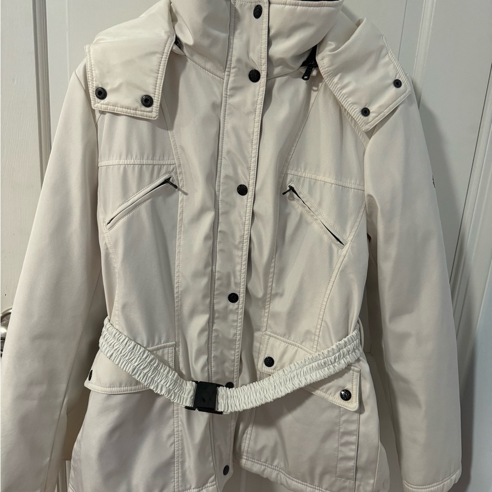 Jessica Simpson Warm Stylish Winter Jacket in size L. Zipper & snap closure. EUC - Picture 4 of 8